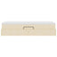 Seng med opbevaring og madras Creme 90 x 190 cm Polyester