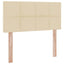 Seng med opbevaring og madras Creme 90 x 190 cm Fløjl
