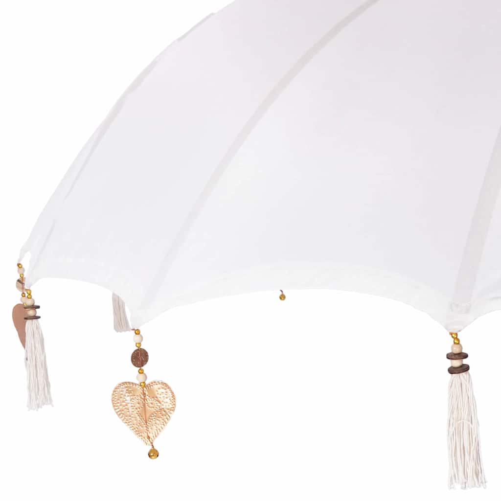Balinesisk parasol med base 250 190 x 190 x 250 cm