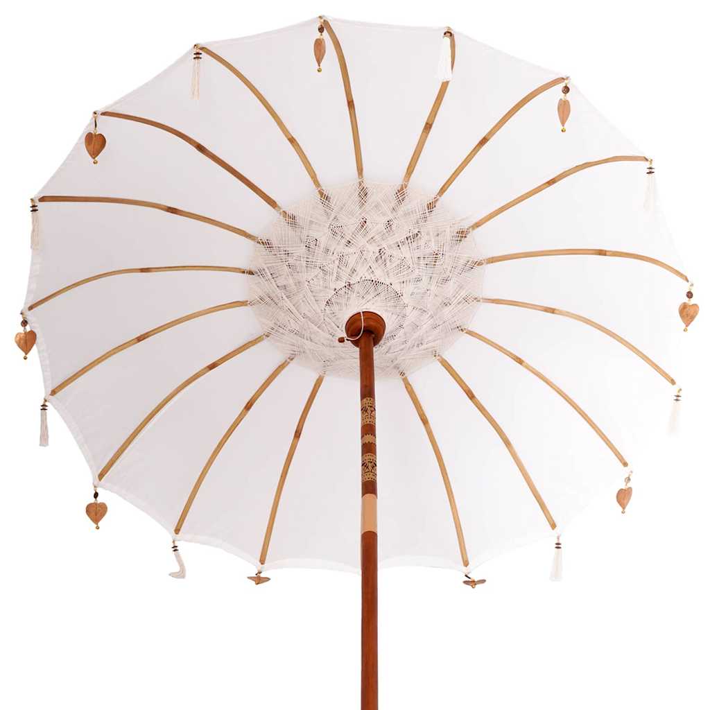 Balinesisk parasol med base 250 190 x 190 x 250 cm