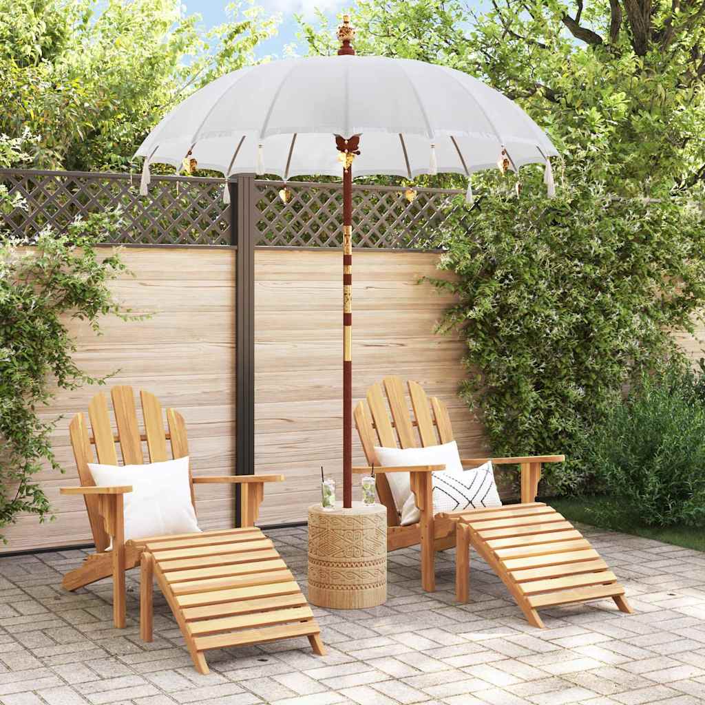 Balinesisk parasol med base 250 190 x 190 x 250 cm