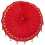 Balinesisk parasol med base Rød 185 x 185 x 260 cm