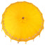 Balinesisk parasol med base Gul 215 x 215 x 260 cm