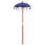 Balinesisk parasol med base Blå 95 x 95 x 260 cm