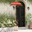 Balinesisk parasol med base Rød 95 x 95 x 260 cm
