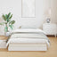 Gulvsengramme Hvid 90 x 210 cm Massiv fyrretræ