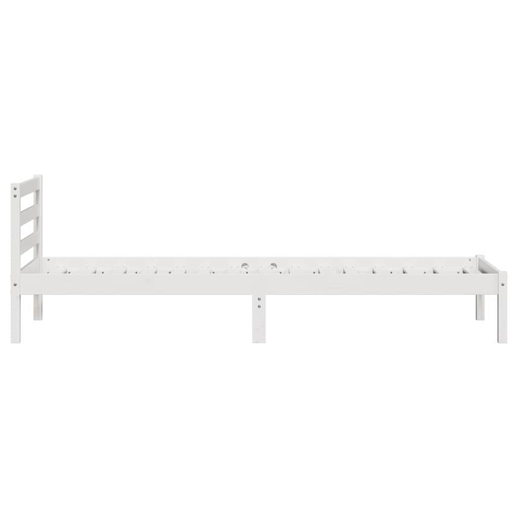 Sengestel Hvid 215,5 x 85,5 x 69,5 cm Massivt fyrretræ
