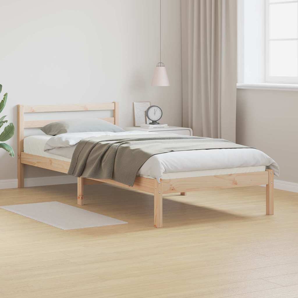 Sengestel Brun 215,5 x 95,5 x 69,5 cm Massivt fyrretræ