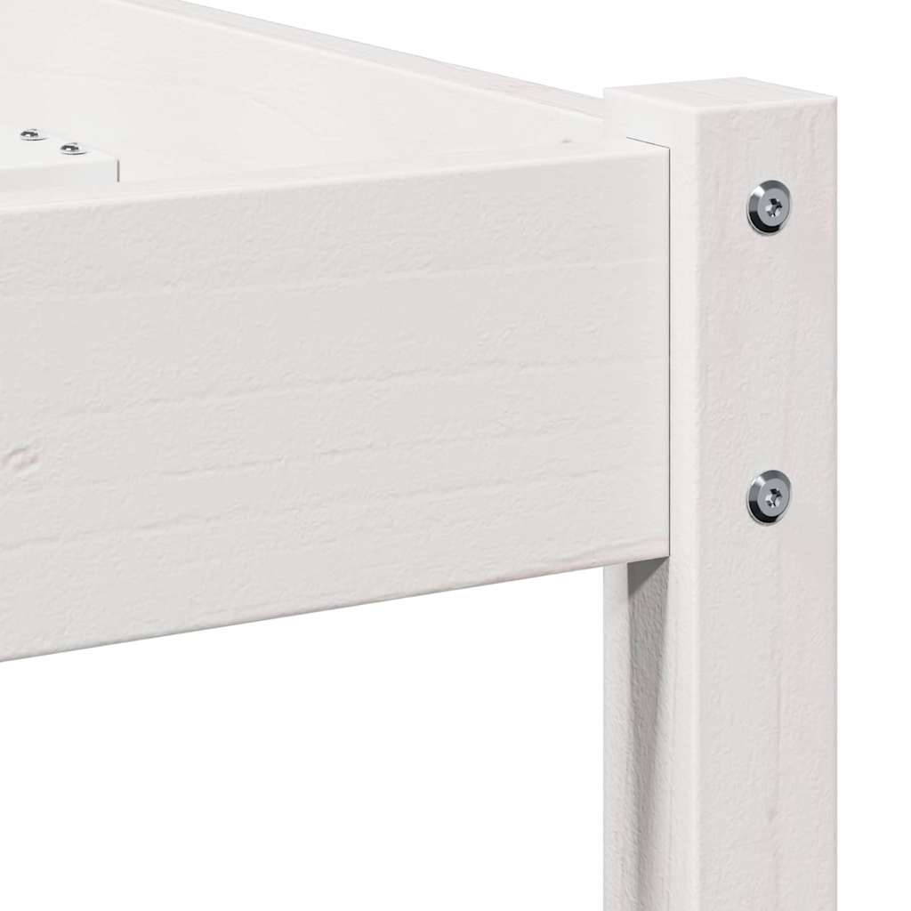Sengestel Hvid 215,5 x 95,5 x 69,5 cm Massivt fyrretræ