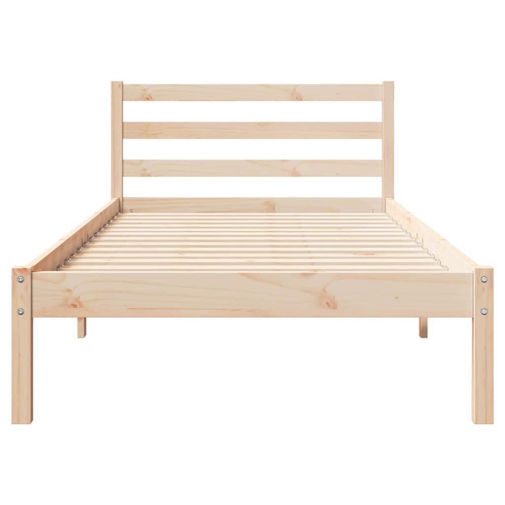 Sengestel Brun 215,5 x 105,5 x 69,5 cm Massivt fyrretræ