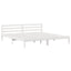 Sengestel Hvid 215,5 x 185,5 x 69,5 cm Massivt fyrretræ