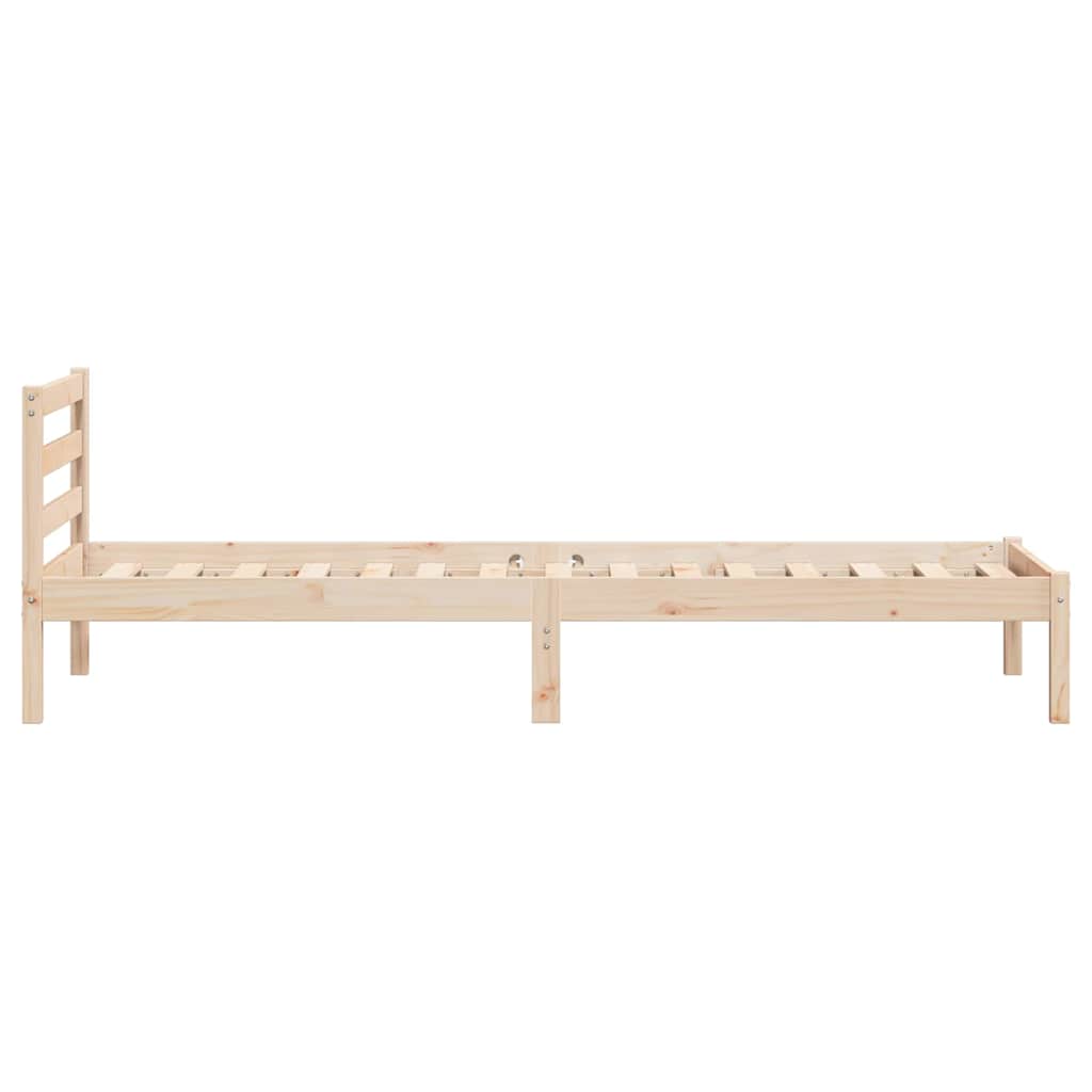 Sengestel Brun 225,5 x 85,5 x 69,5 cm Massivt fyrretræ