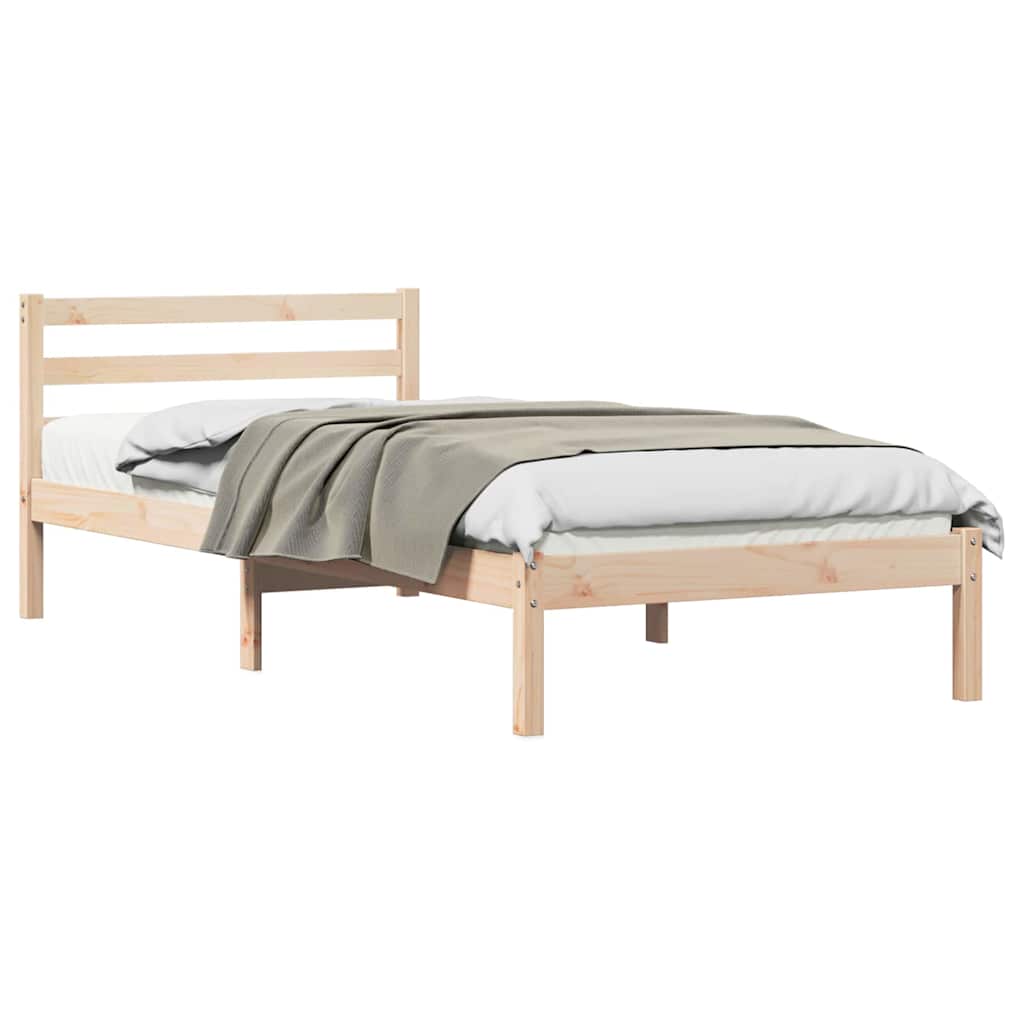 Sengestel Brun 225,5 x 105,5 x 69,5 cm Massivt fyrretræ