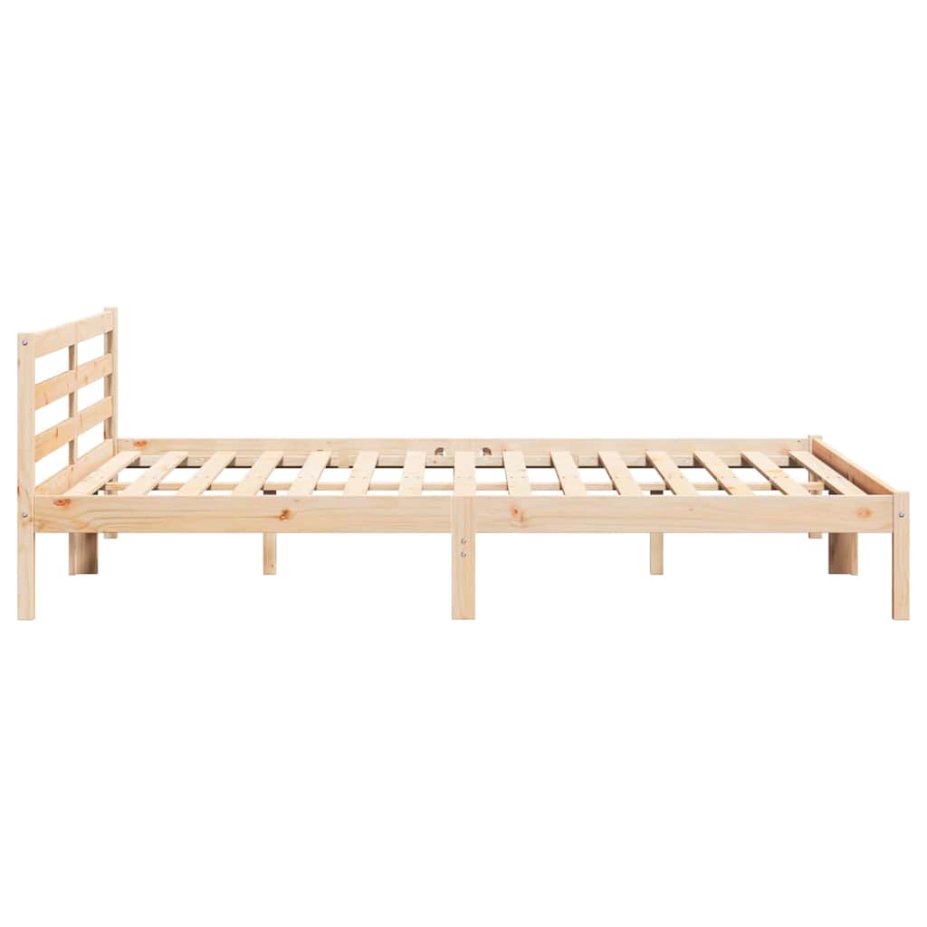 Sengestel Brun 225,5 x 205,5 x 69,5 cm Massivt fyrretræ