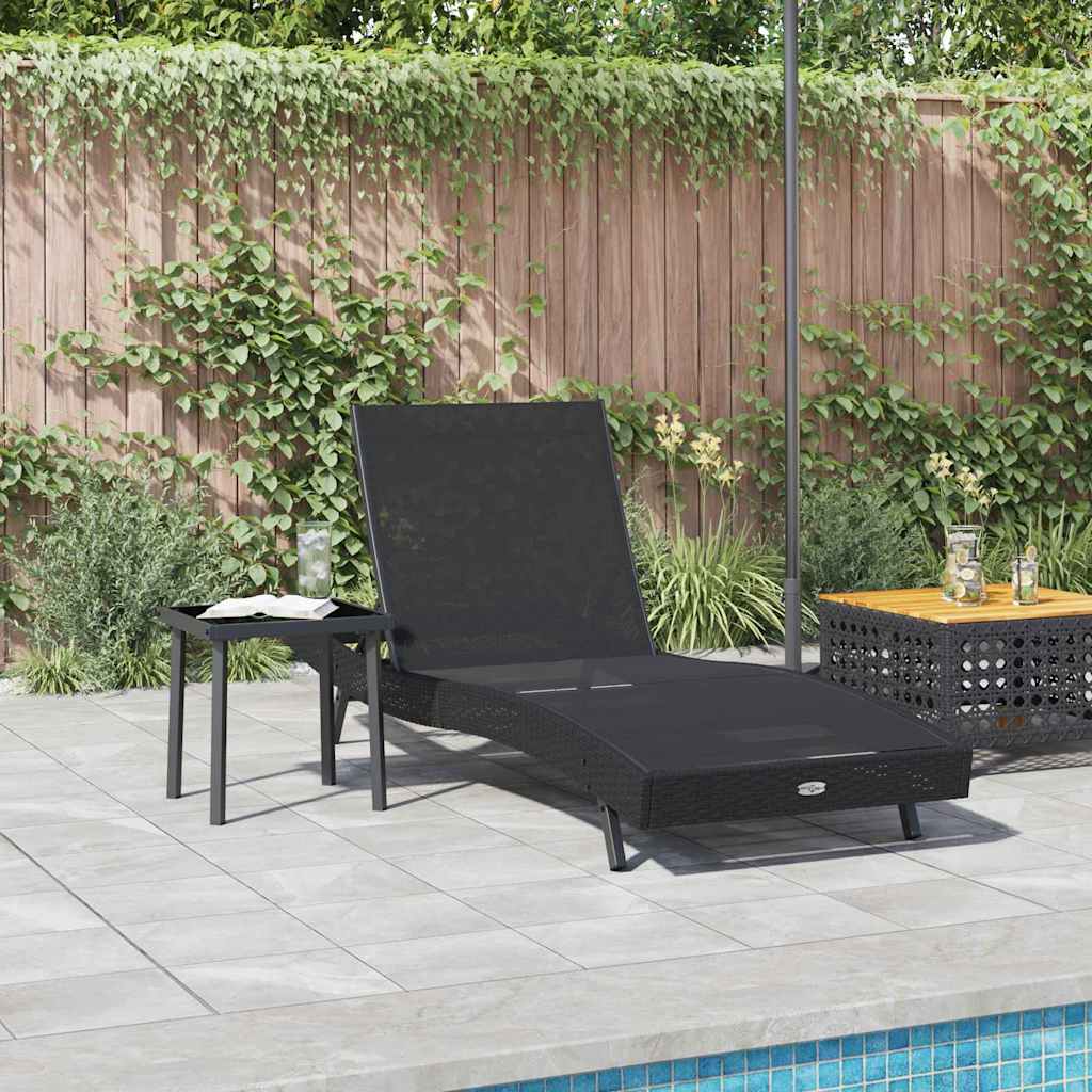 Solstol 2 stk. polyrattan Sort