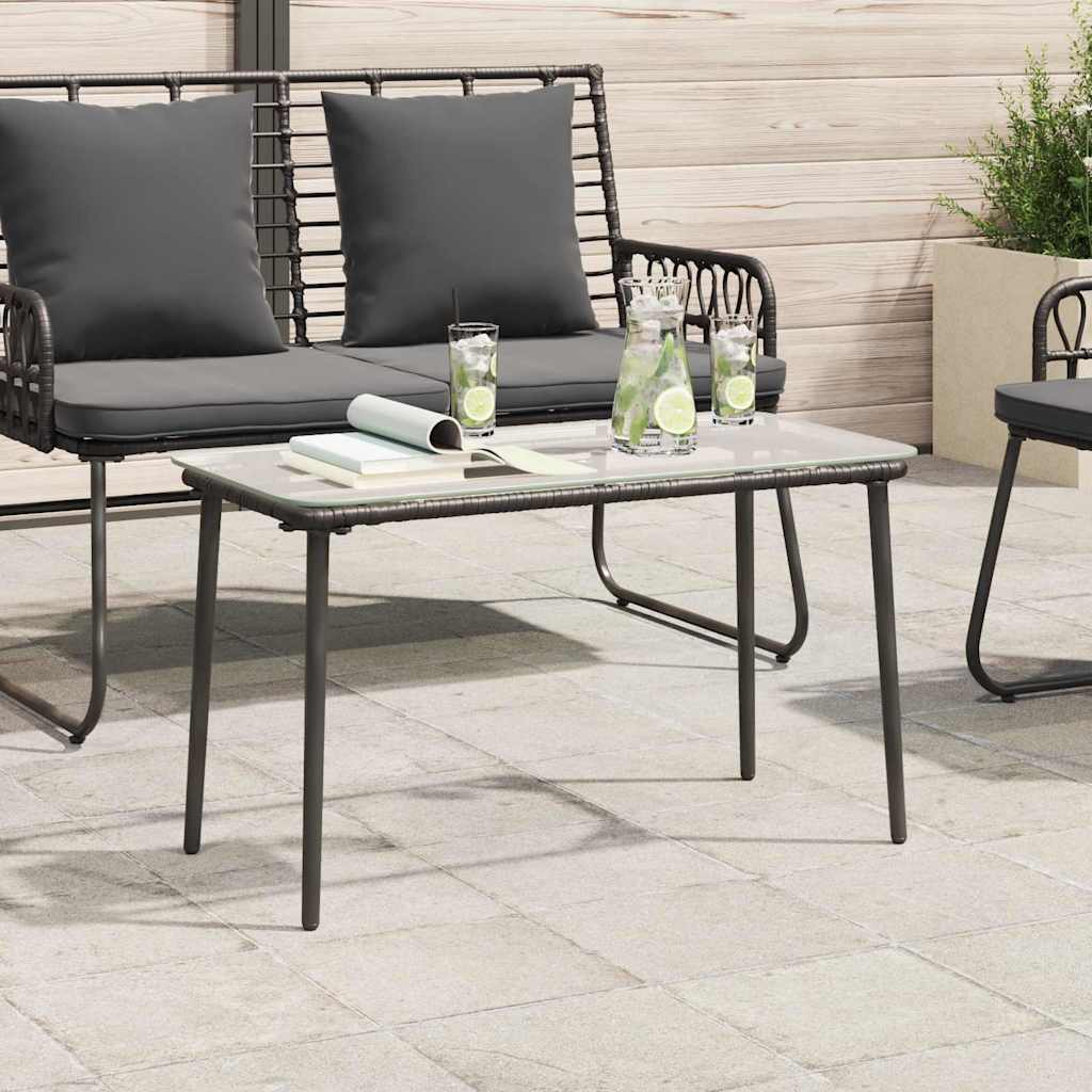 Havemøbel Bord Sort 80 x 40 x 45 cm polyrattan