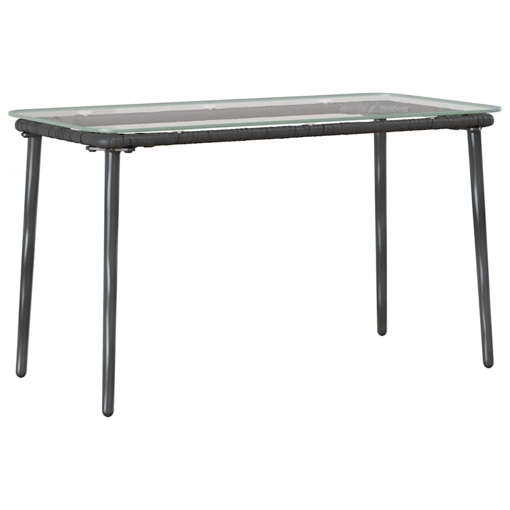 Havemøbel Bord Sort 80 x 40 x 45 cm polyrattan