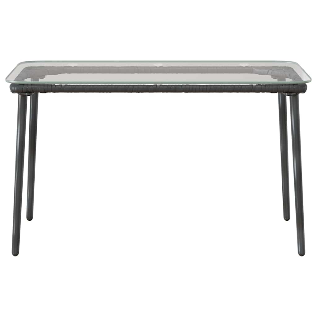 Havemøbel Bord Sort 80 x 40 x 45 cm polyrattan