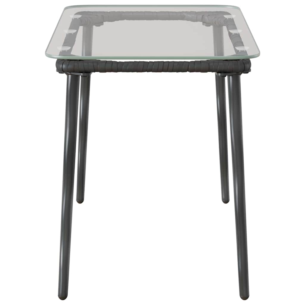 Havemøbel Bord Sort 80 x 40 x 45 cm polyrattan