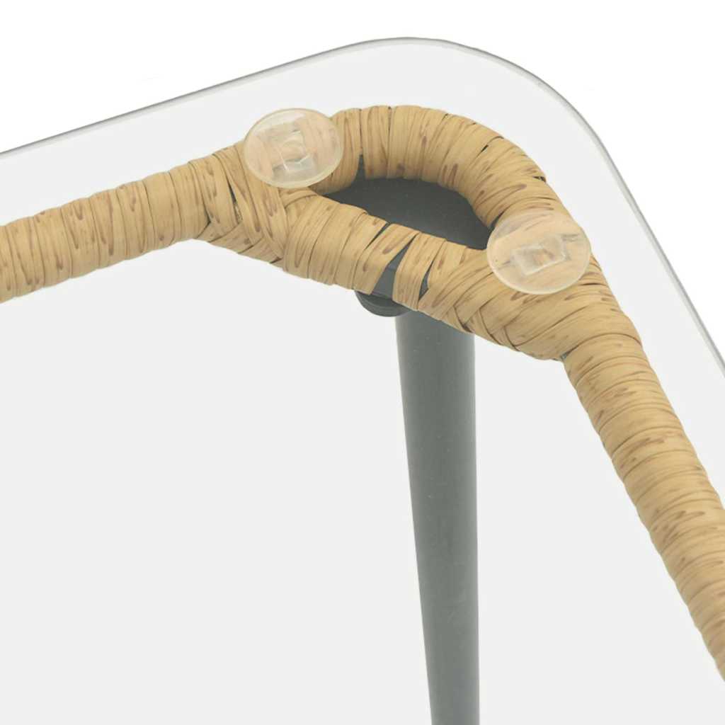 Havemøbel Bord Naturfarvet 80 x 40 x 45 cm polyrattan