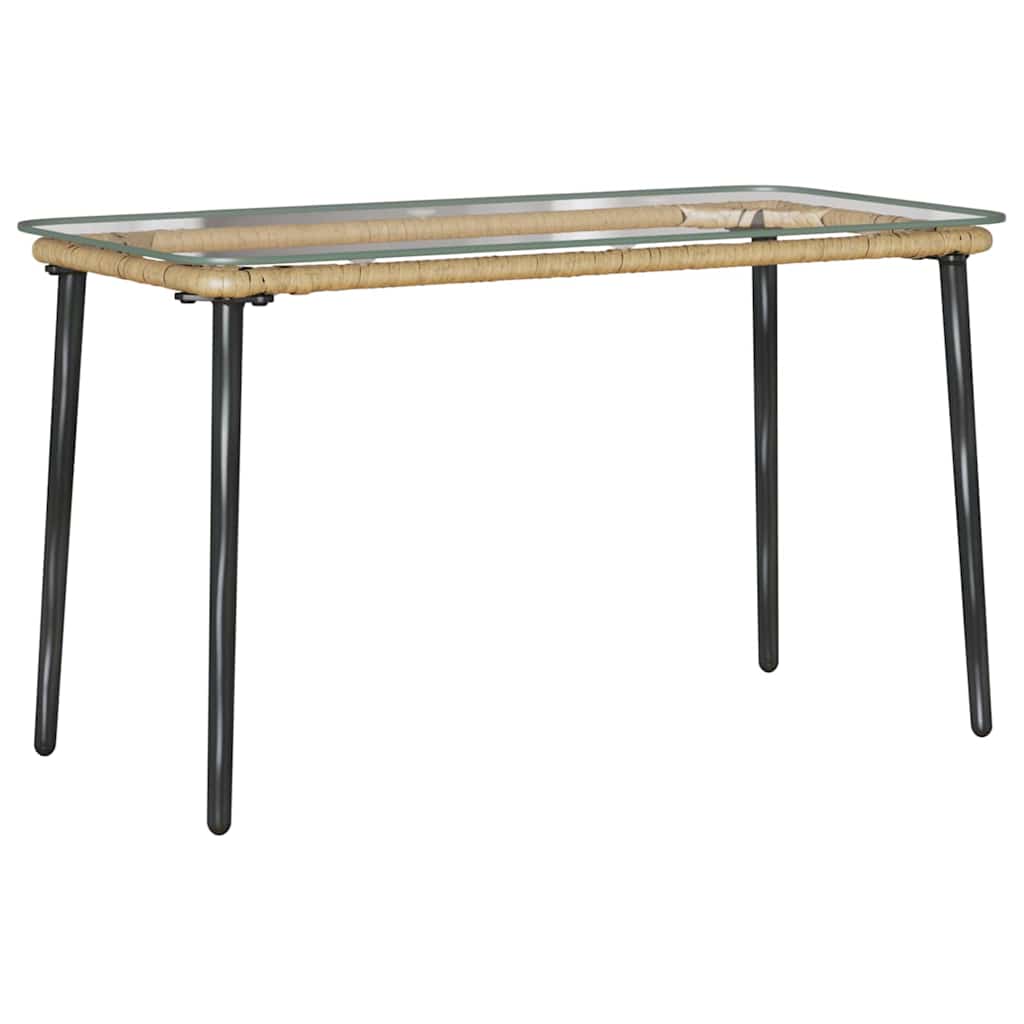 Havemøbel Bord Naturfarvet 80 x 40 x 45 cm polyrattan