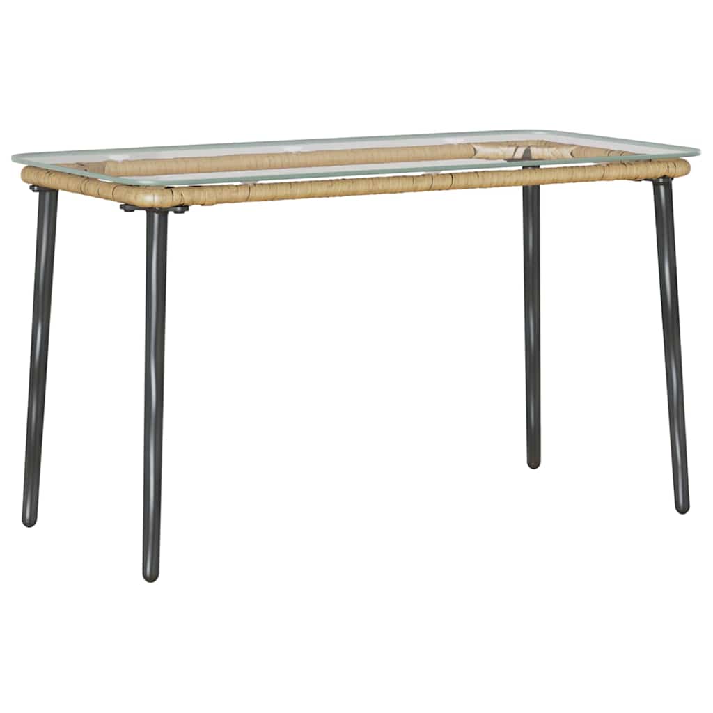 Havemøbel Bord Naturfarvet 80 x 40 x 45 cm polyrattan