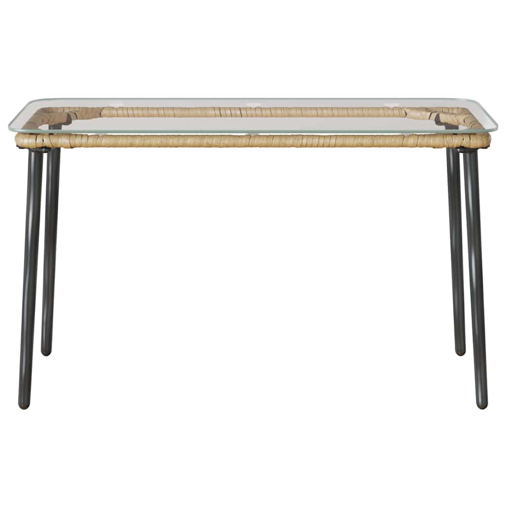 Havemøbel Bord Naturfarvet 80 x 40 x 45 cm polyrattan