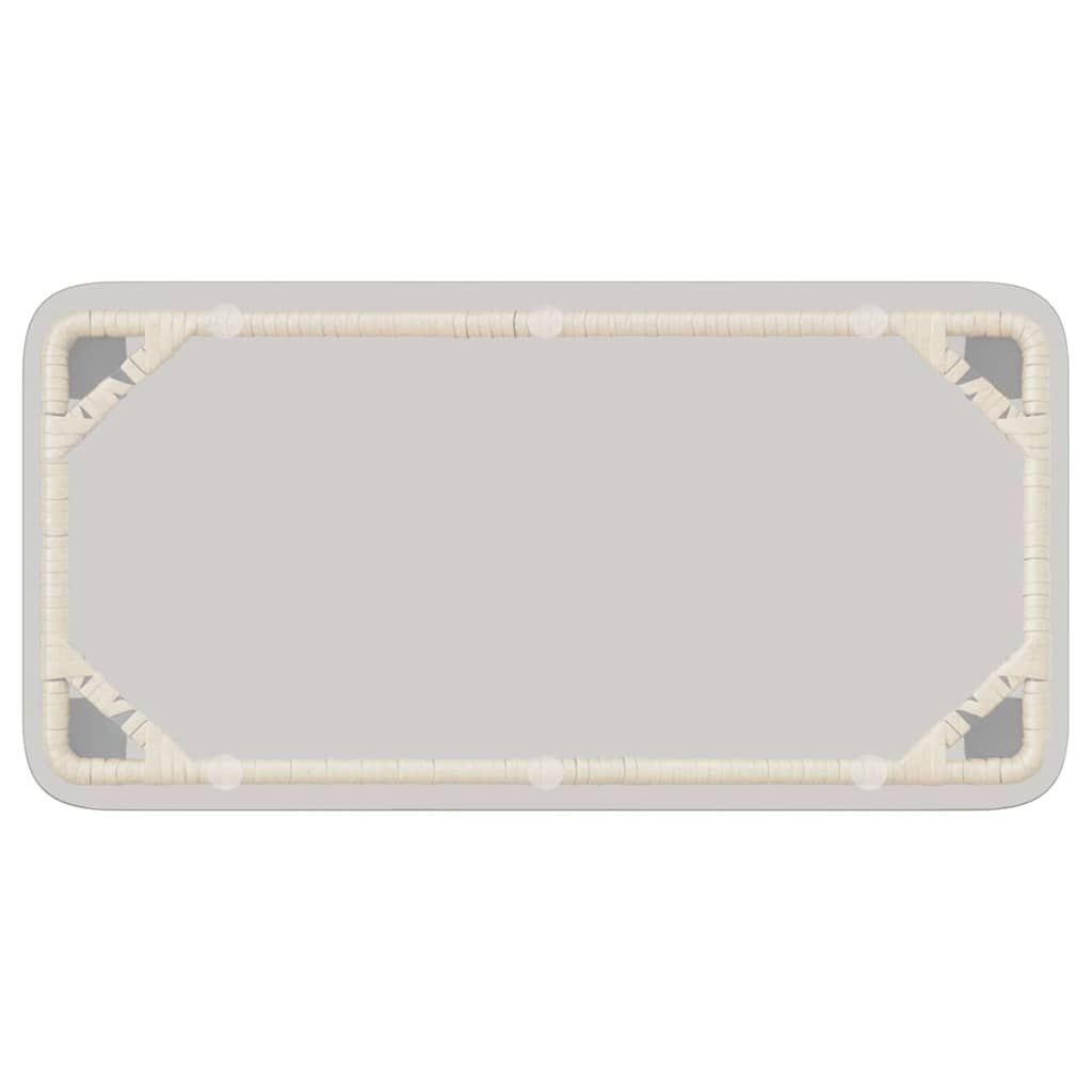 Havemøbel Bord Naturfarvet 80 x 40 x 45 cm polyrattan