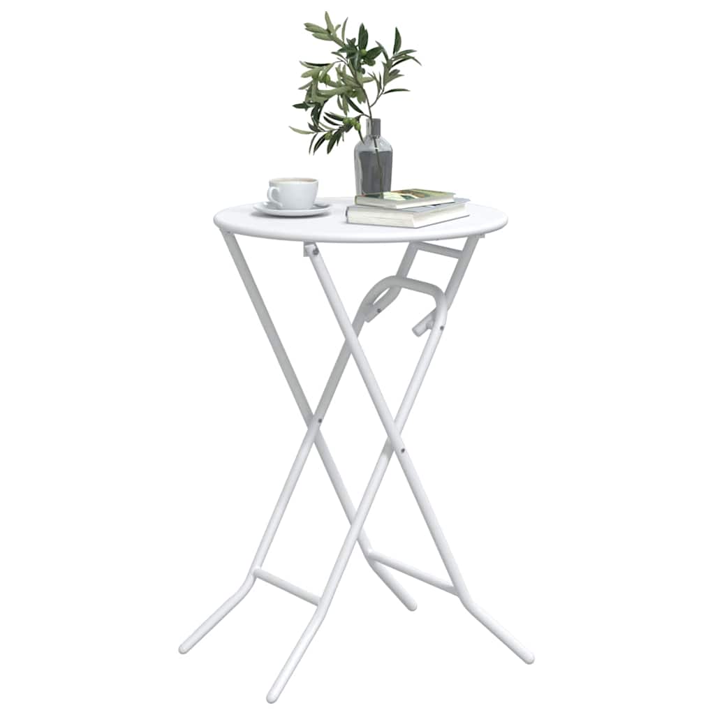 Havemøbel Bord Hvid 50 x 50 x 72 cm Metal