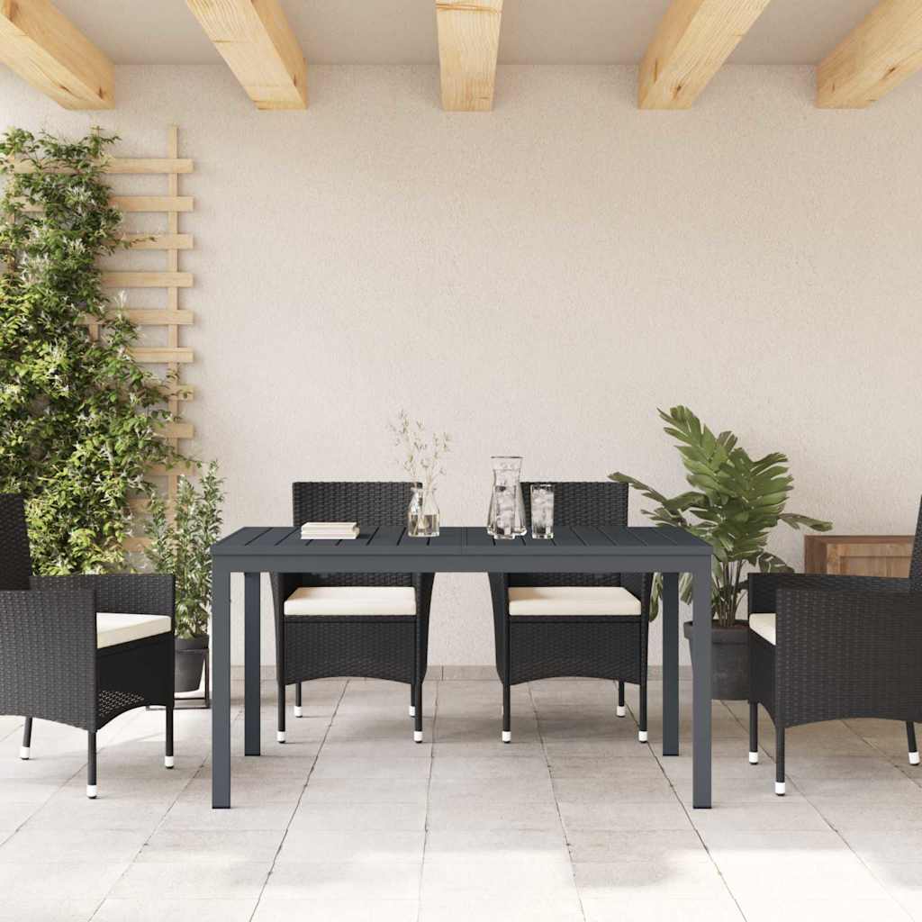 Terrassebord Antracit 180 x 80 x 74 cm Pulverlakeret stål