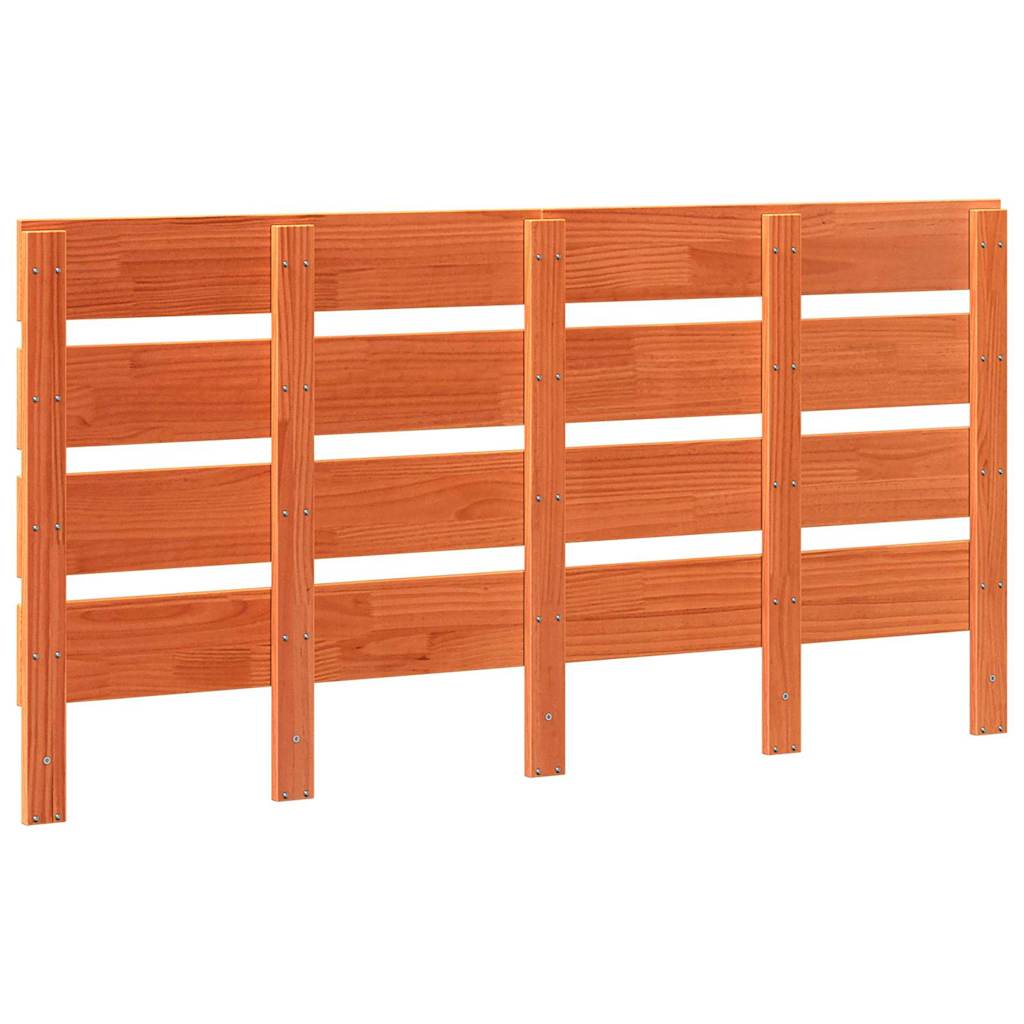 Hovedgærde Voks brun 160,5 x 3 x 80 cm Massiv fyrretræ