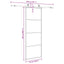 skydedør med hardwaresæt 76x205 cm ESG glas sort