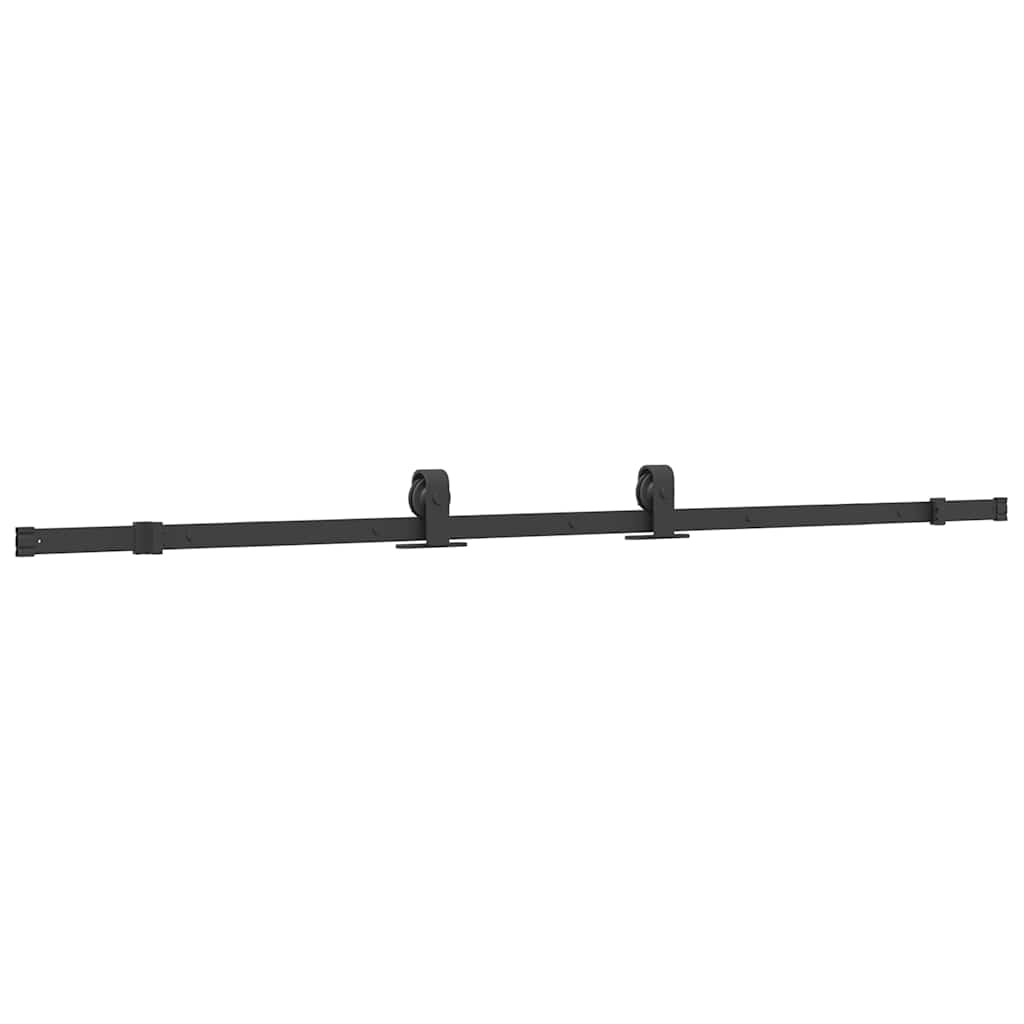 skydedør med hardwaresæt 76x205 cm ESG glas sort