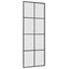 skydedør med hardwaresæt 76x205 cm ESG glas sort