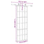 skydedør med hardwaresæt 76x205 cm ESG glas sort
