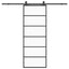 skydedør med hardwaresæt 76x205 cm ESG glas sort