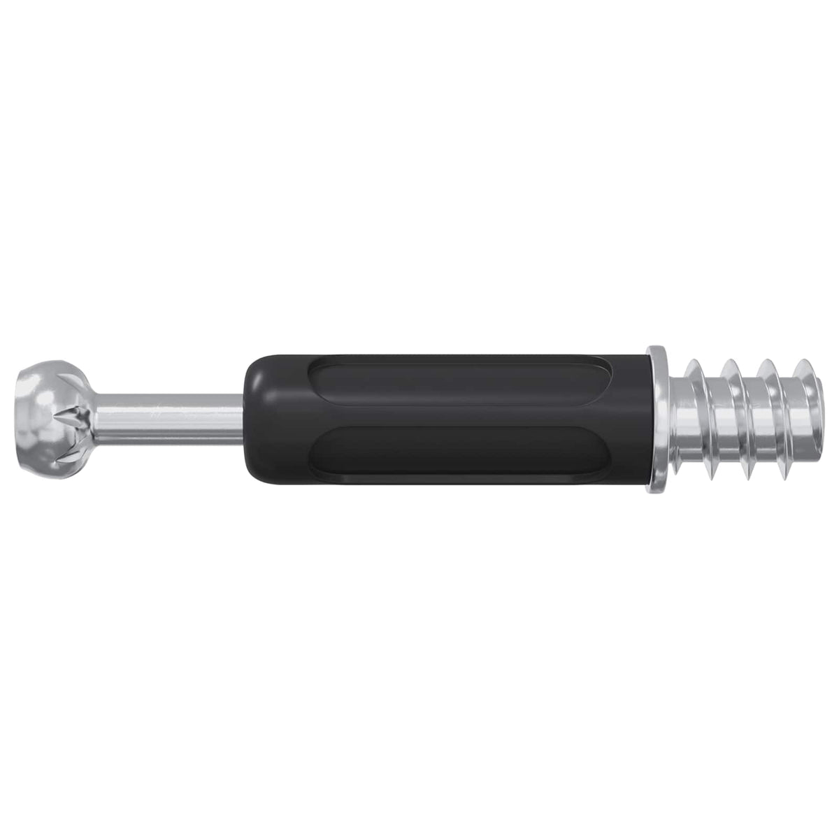 Kam Lås Skrue 2 stk. Sølv og Sort M6 x 40 mm Metal