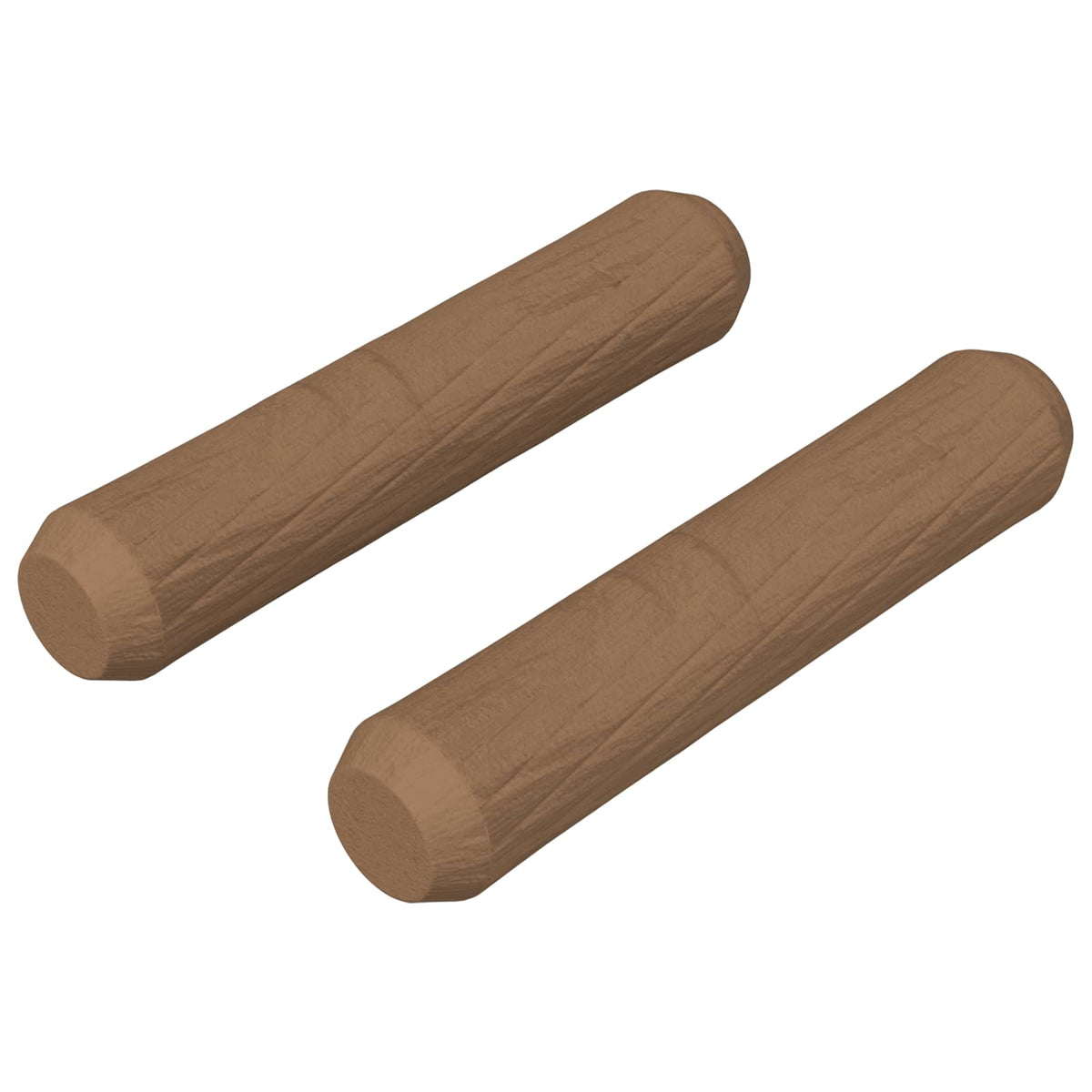 Trædowels 2 stk. Brun Ø 8 x 35 mm Massivt træ