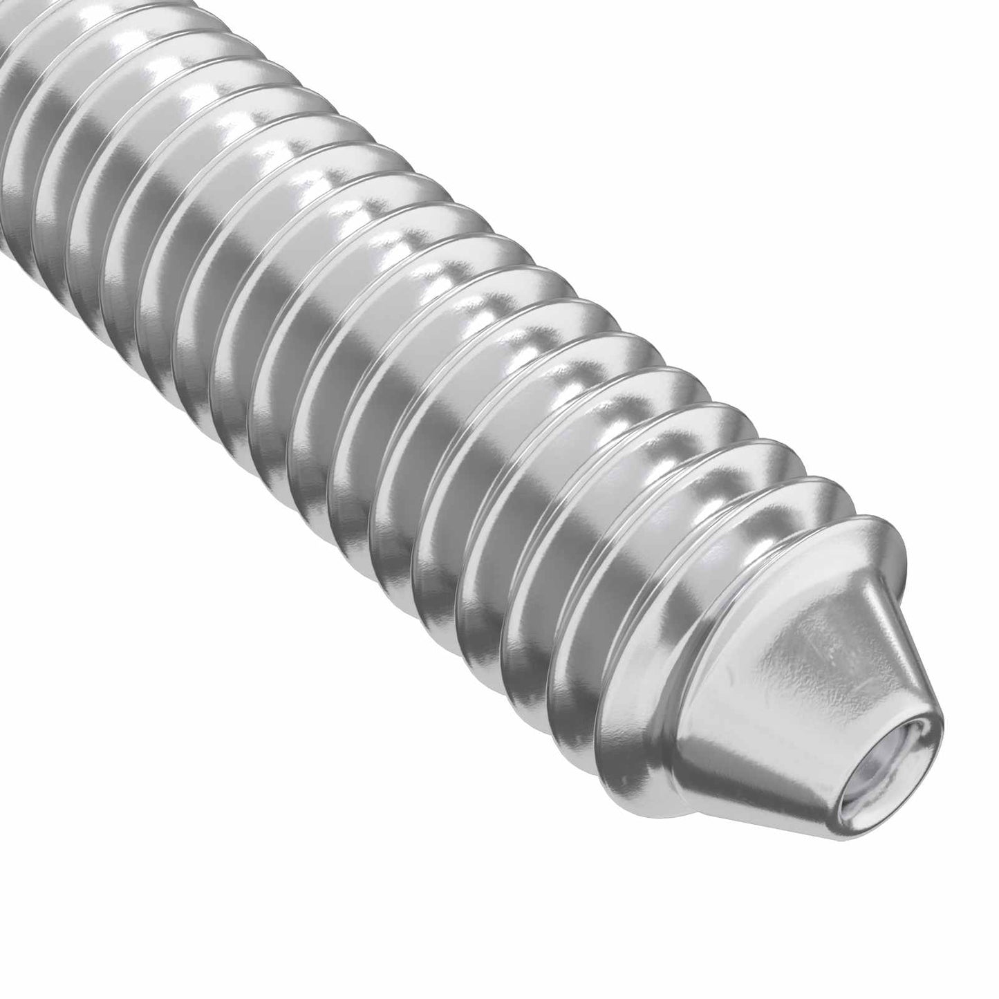 Møbelskruer 2 stk. Sølv M6 x 120 mm Stål