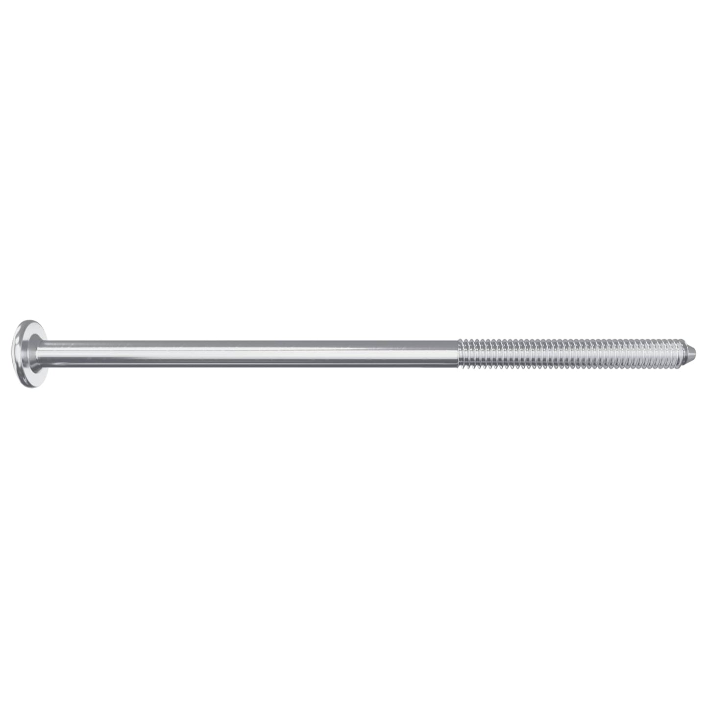 Møbelskruer 2 stk. Sølv M6 x 120 mm Stål