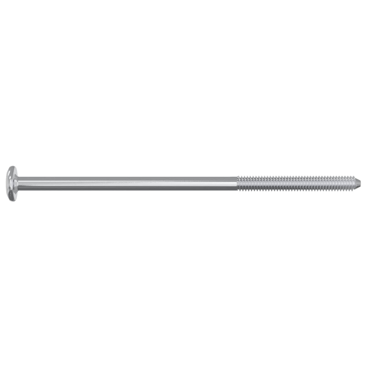 Skrue 2 stk. Sølv M6 x 120 mm Stål