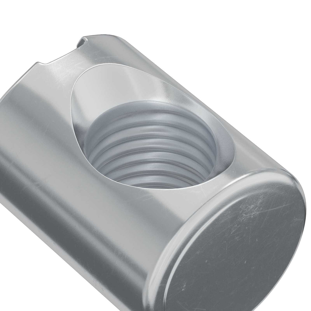 Tønde møtrikker 2 stk. Sølv M6 x 13 mm Metal