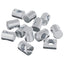 Tønde møtrikker 3462 stk. Sølv M6 x 13 mm Metal