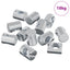 Tønde møtrikker 3462 stk. Sølv M6 x 13 mm Metal