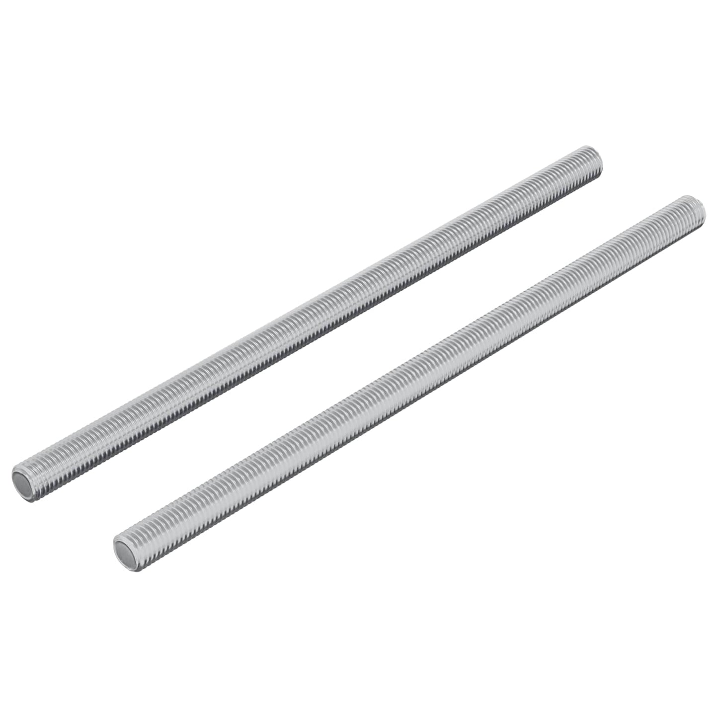 Gevindstænger 2 stk. Sølv M6 x 120 mm Metal