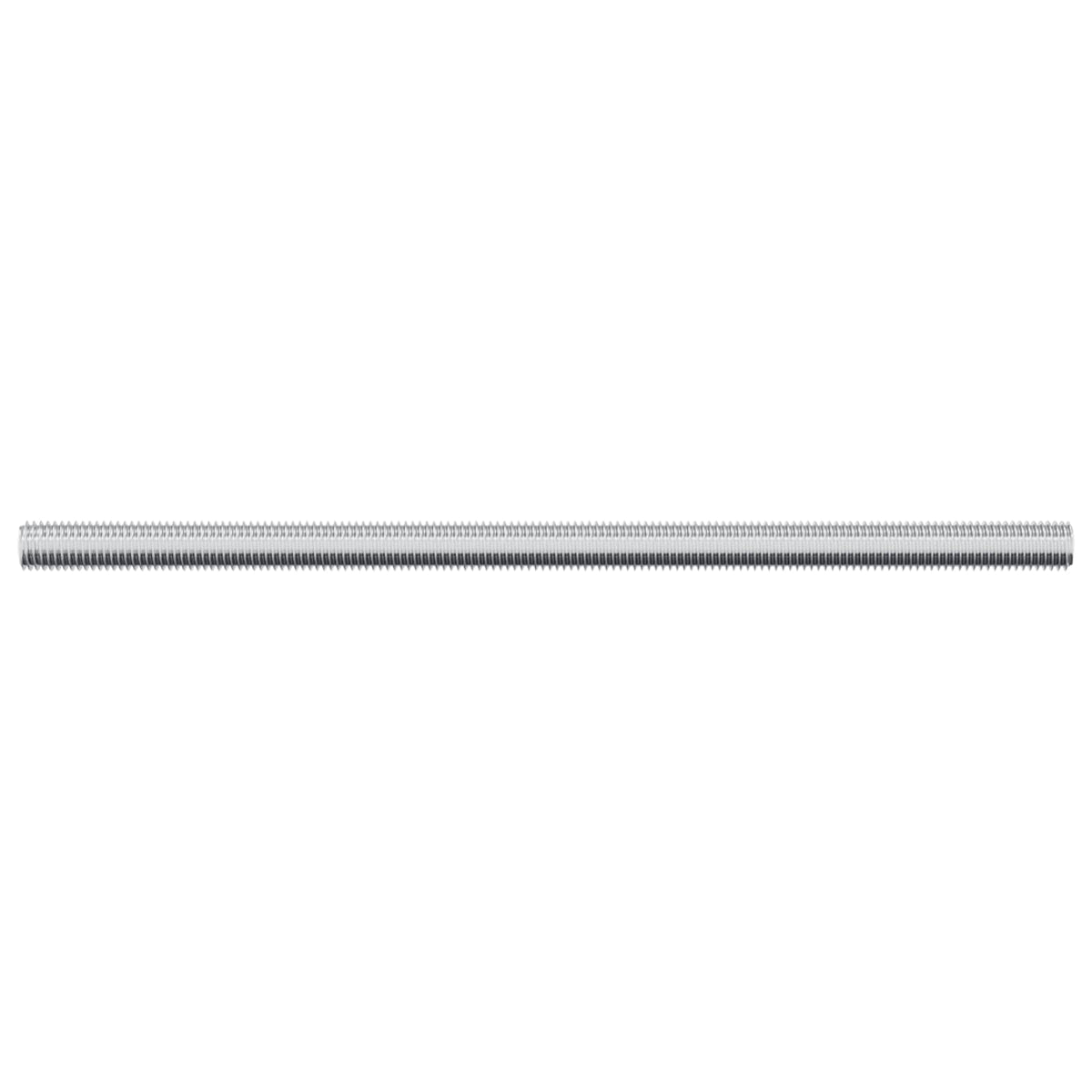 Gevindstænger 2 stk. Sølv M6 x 120 mm Metal