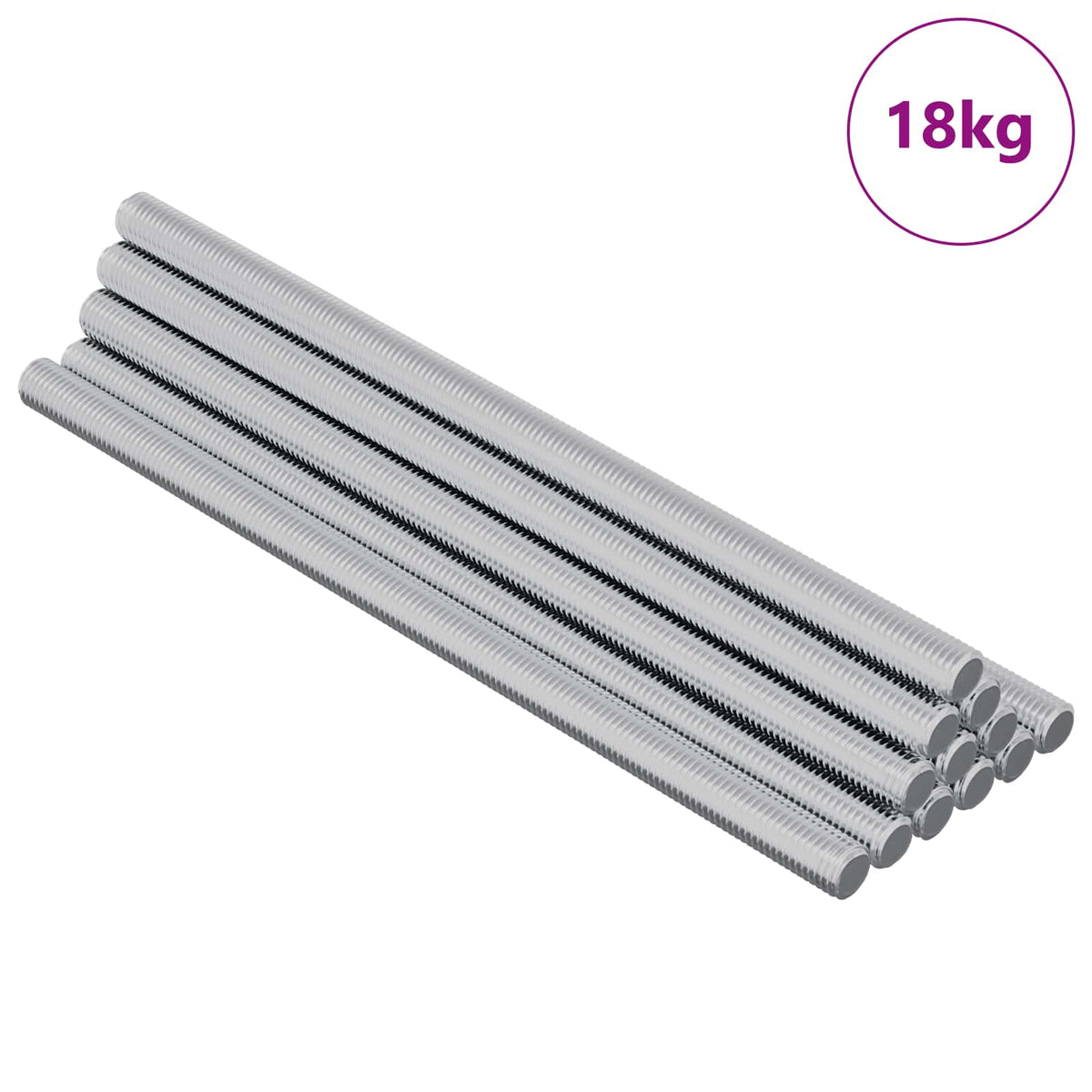 Gevindstænger 900 stk. Sølv Metal
