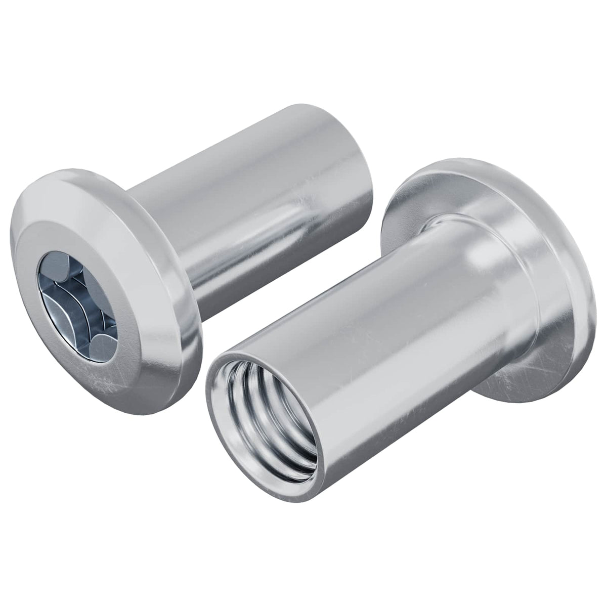 Låse Skive 2 stk. Nikkel M6 x 25 mm Stål
