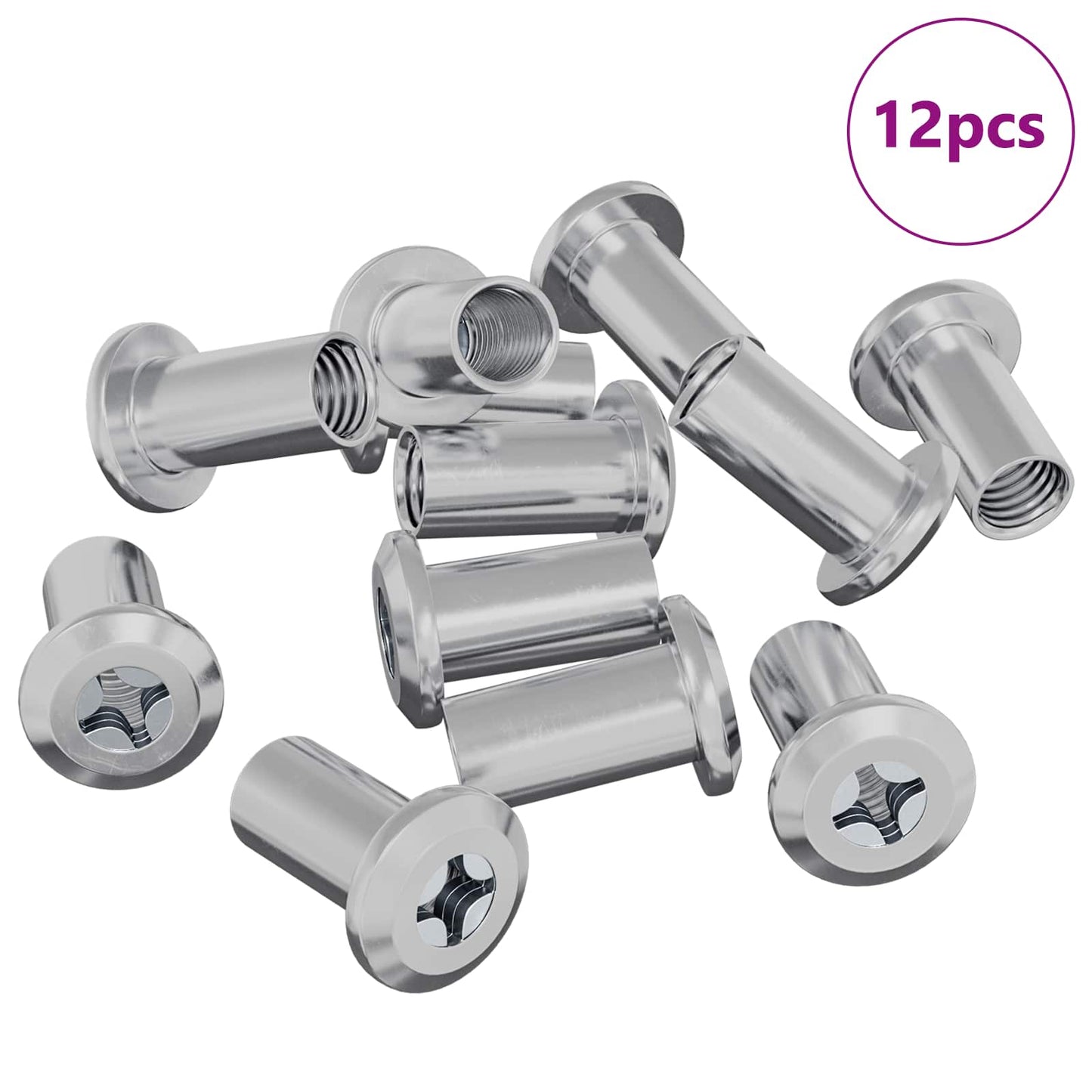 Låse Skive 12 stk. Nikkel M6 x 25 mm Stål