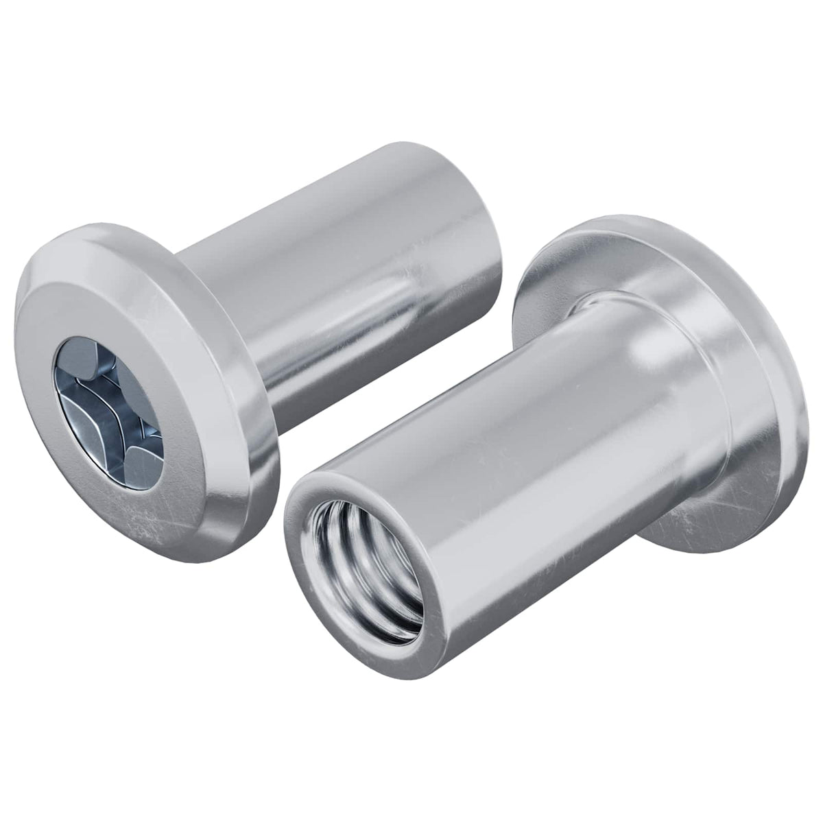 Låse Skive 2 stk. Sølv M6 x 15 mm Stål